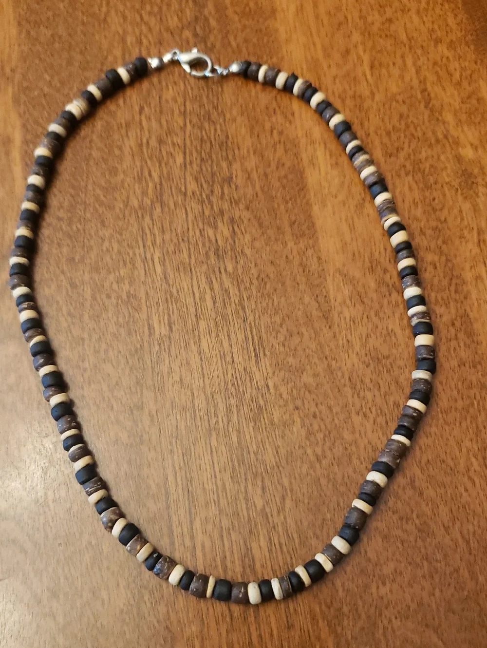 Wood Bead Necklace- Approx 16